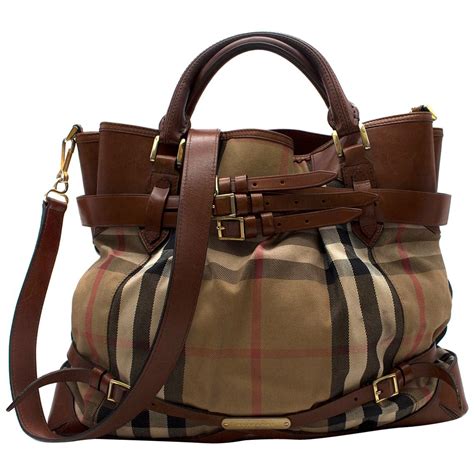 burberry top handle canvas nova check bag|burberry nova check shoulder.